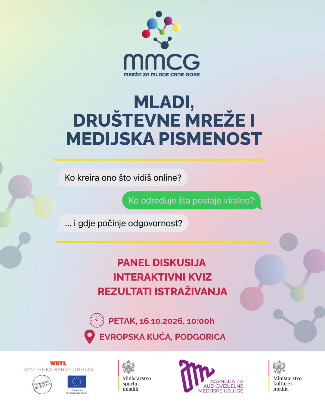 Završni događaj Omladinske laboratorije Zapadnog Balkana: „Sadržaj i društvene mreže“