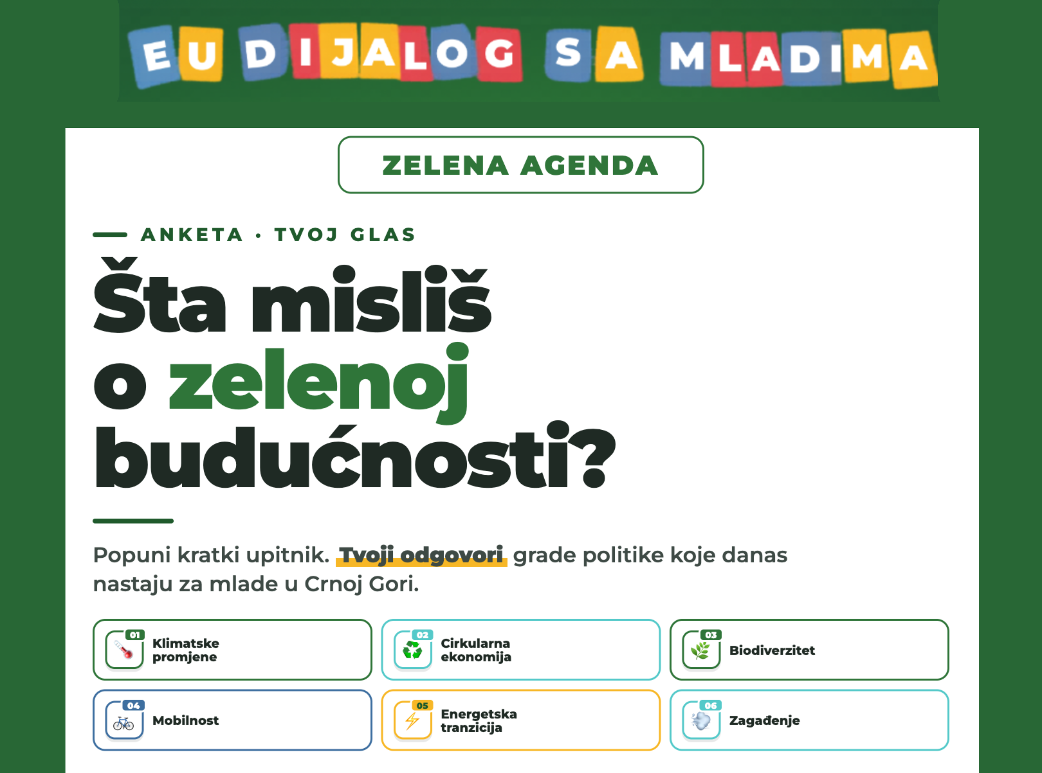 MMCG pokrenula projekat „Đe se zeleniš, đe drva sadiš?“